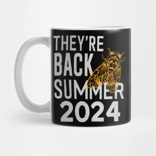 Vintage Cicada 2024 They are back Summer Entomology Cicada Mug